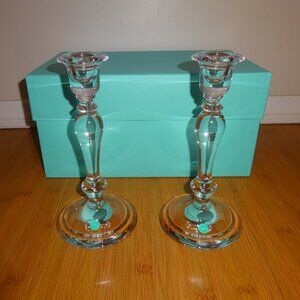 Tiffany & Co. Crystal candlestick holders!